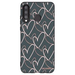 Fekete szilikon tok az alábbi mobiltelefonokra Huawei P30 Lite - Lots of love