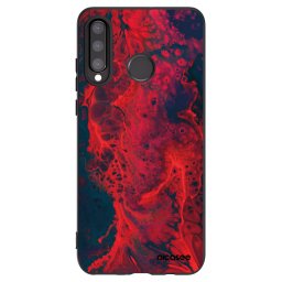 Fekete szilikon tok az alábbi mobiltelefonokra Huawei P30 Lite - Organic red