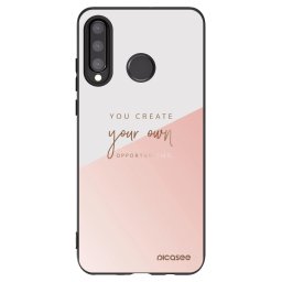 Fekete szilikon tok az alábbi mobiltelefonokra Huawei P30 Lite - You create your own opportunities
