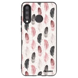Fekete szilikon tok az alábbi mobiltelefonokra Huawei P30 Lite - Feather 2