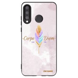 Fekete szilikon tok az alábbi mobiltelefonokra Huawei P30 Lite - Carpe Diem