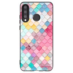 Fekete szilikon tok az alábbi mobiltelefonokra Huawei P30 Lite - Colorful roof
