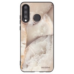 Fekete szilikon tok az alábbi mobiltelefonokra Huawei P30 Lite - Cream marble