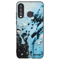 Fekete szilikon tok az alábbi mobiltelefonokra Huawei P30 Lite - Organic blue