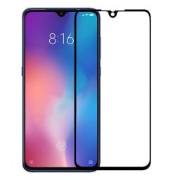 3x 3D üvegfólia kerettel az alábbi mobiltelefonokra Xiaomi Mi 9 SE - fekete - 2+1 ingyen