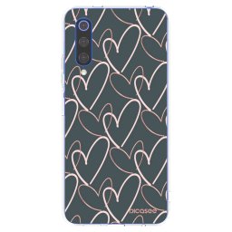 Átlátszó szilikon tok az alábbi mobiltelefonokra Xiaomi Mi 9 SE - Lots of love
