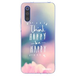 Átlátszó szilikon tok az alábbi mobiltelefonokra Xiaomi Mi 9 SE - Think happy be happy