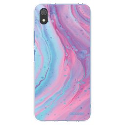 Átlátszó szilikon tok az alábbi mobiltelefonokra Xiaomi Redmi 7A - Pink liquid