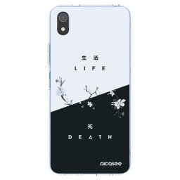 Átlátszó szilikon tok az alábbi mobiltelefonokra Xiaomi Redmi 7A - Life - Death