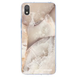 Átlátszó szilikon tok az alábbi mobiltelefonokra Xiaomi Redmi 7A - Cream marble