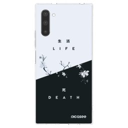 Átlátszó szilikon tok az alábbi mobiltelefonokra Samsung Galaxy Note 10 N970F - Life - Death
