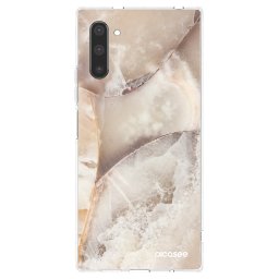 Átlátszó szilikon tok az alábbi mobiltelefonokra Samsung Galaxy Note 10 N970F - Cream marble