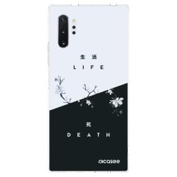 Átlátszó szilikon tok az alábbi mobiltelefonokra Samsung Galaxy Note 10+ N975F - Life - Death