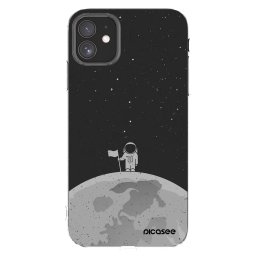 Átlátszó szilikon tok az alábbi mobiltelefonokra Apple iPhone 11 - Astronaut