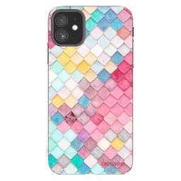Átlátszó szilikon tok az alábbi mobiltelefonokra Apple iPhone 11 - Colorful roof
