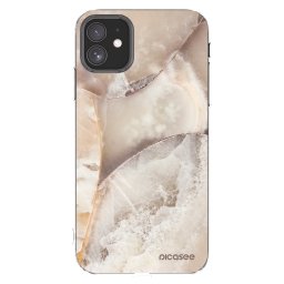 Átlátszó szilikon tok az alábbi mobiltelefonokra Apple iPhone 11 - Cream marble