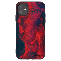 Fekete szilikon tok az alábbi mobiltelefonokra Apple iPhone 11 - Organic red