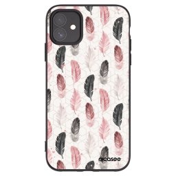 Fekete szilikon tok az alábbi mobiltelefonokra Apple iPhone 11 - Feather 2