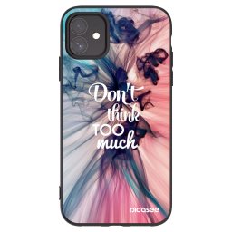 Fekete szilikon tok az alábbi mobiltelefonokra Apple iPhone 11 - Don't think TOO much
