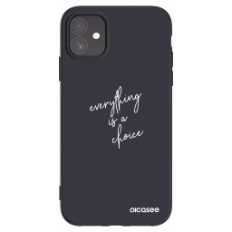 Fekete szilikon tok az alábbi mobiltelefonokra Apple iPhone 11 - Everything is a choice