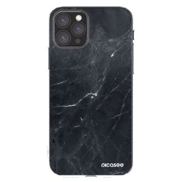 Átlátszó szilikon tok az alábbi mobiltelefonokra Apple iPhone 11 Pro - Black marble