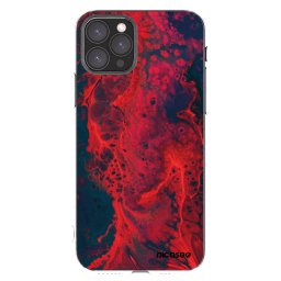 Átlátszó szilikon tok az alábbi mobiltelefonokra Apple iPhone 11 Pro - Organic red