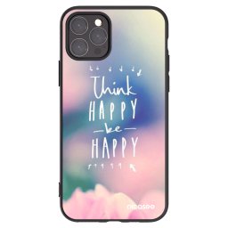 Fekete szilikon tok az alábbi mobiltelefonokra Apple iPhone 11 Pro - Think happy be happy