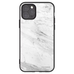 Fekete szilikon tok az alábbi mobiltelefonokra Apple iPhone 11 Pro - White marble