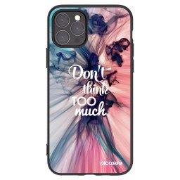Fekete szilikon tok az alábbi mobiltelefonokra Apple iPhone 11 Pro - Don't think TOO much