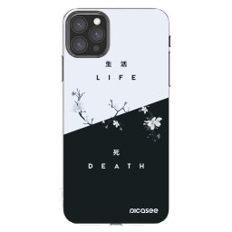 Átlátszó szilikon tok az alábbi mobiltelefonokra Apple iPhone 11 Pro Max - Life - Death