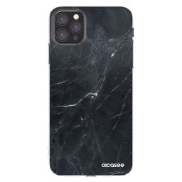 Átlátszó szilikon tok az alábbi mobiltelefonokra Apple iPhone 11 Pro Max - Black marble