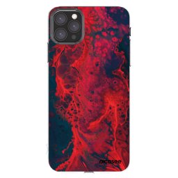 Átlátszó szilikon tok az alábbi mobiltelefonokra Apple iPhone 11 Pro Max - Organic red