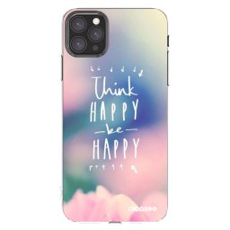 Átlátszó szilikon tok az alábbi mobiltelefonokra Apple iPhone 11 Pro Max - Think happy be happy