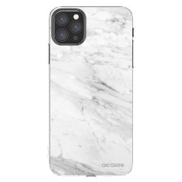 Átlátszó szilikon tok az alábbi mobiltelefonokra Apple iPhone 11 Pro Max - White marble