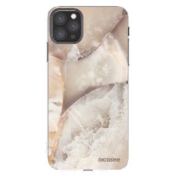 Átlátszó szilikon tok az alábbi mobiltelefonokra Apple iPhone 11 Pro Max - Cream marble