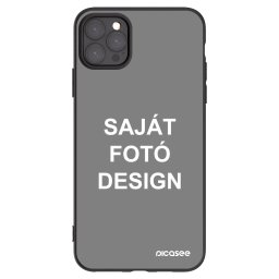 Fekete szilikon tok az alábbi mobiltelefonokra Apple iPhone 11 Pro Max - Saját fotó/motívum
