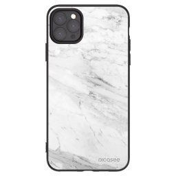 Fekete szilikon tok az alábbi mobiltelefonokra Apple iPhone 11 Pro Max - White marble