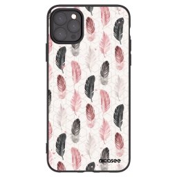 Fekete szilikon tok az alábbi mobiltelefonokra Apple iPhone 11 Pro Max - Feather 2