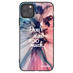 Fekete szilikon tok az alábbi mobiltelefonokra Apple iPhone 11 Pro Max - Don't think TOO much