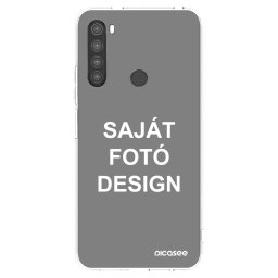 Átlátszó szilikon tok az alábbi mobiltelefonokra Xiaomi Redmi Note 8 - Saját fotó/motívum