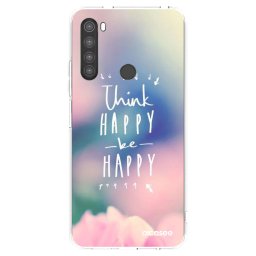 Átlátszó szilikon tok az alábbi mobiltelefonokra Xiaomi Redmi Note 8 - Think happy be happy