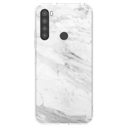 Átlátszó szilikon tok az alábbi mobiltelefonokra Xiaomi Redmi Note 8 - White marble