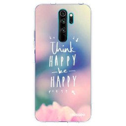 Átlátszó szilikon tok az alábbi mobiltelefonokra Xiaomi Redmi Note 8 Pro - Think happy be happy