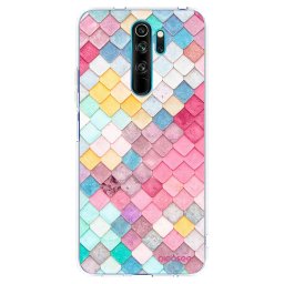 Átlátszó szilikon tok az alábbi mobiltelefonokra Xiaomi Redmi Note 8 Pro - Colorful roof