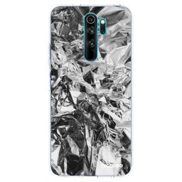Átlátszó szilikon tok az alábbi mobiltelefonokra Xiaomi Redmi Note 8 Pro - Chrome