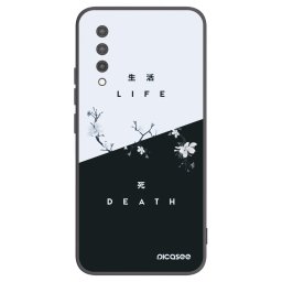Fekete szilikon tok az alábbi mobiltelefonokra Xiaomi Mi 9 Lite - Life - Death