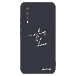 Fekete szilikon tok az alábbi mobiltelefonokra Xiaomi Mi 9 Lite - Everything is a choice
