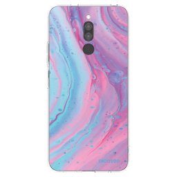 Átlátszó szilikon tok az alábbi mobiltelefonokra Xiaomi Redmi 8 - Pink liquid