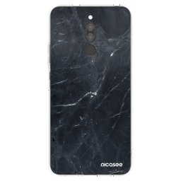 Átlátszó szilikon tok az alábbi mobiltelefonokra Xiaomi Redmi 8 - Black marble