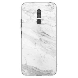 Átlátszó szilikon tok az alábbi mobiltelefonokra Xiaomi Redmi 8 - White marble